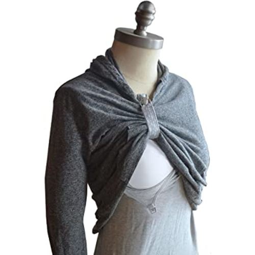 LatchPal Hands-Free Nursing Clip - Ideal Accessory for Your Nursing Cover for Breastfeeding Moms (Gray Arrow)