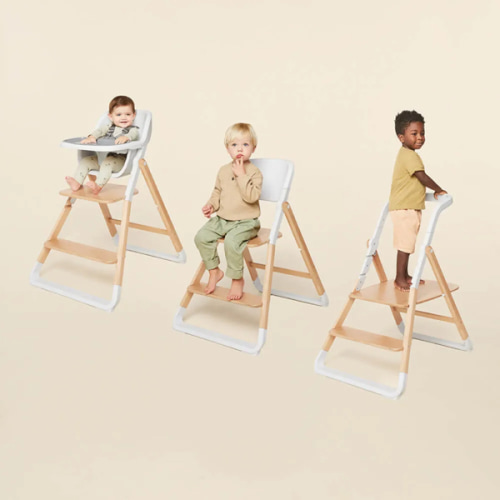Ergobaby 3-In-1 Evolve High Chair: Natural Wood