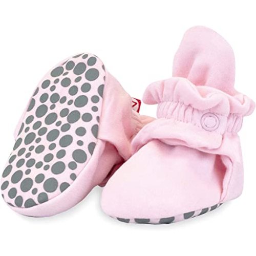 Zutano Unisex Organic Cotton Baby Booties With Gripper Soles