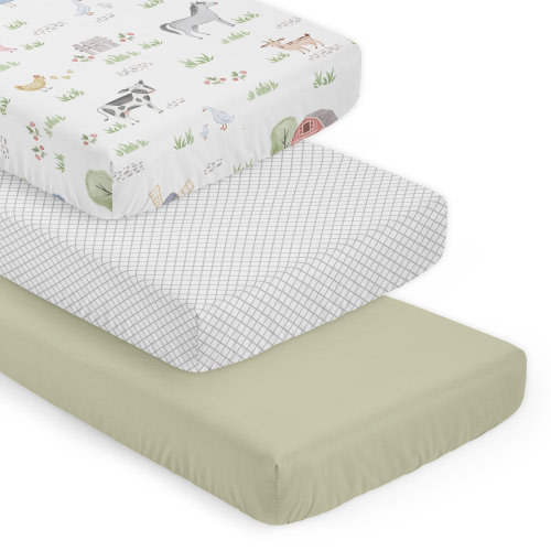 Sweet Jojo Designs Farm Animals 3 Pack Fitted Crib Sheets by Sweet Jojo Designs | Wayfair