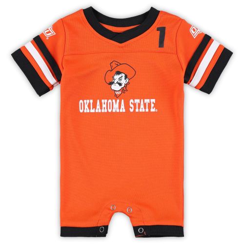 Oklahoma State Cowboys Colosseum Newborn & Infant Bumpo Football Logo Romper - Orange