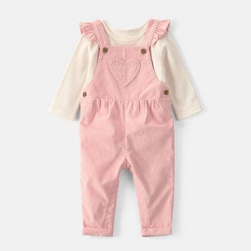 Baby Girl Carter's 2-Piece Shirt & Corduroy Overall Set