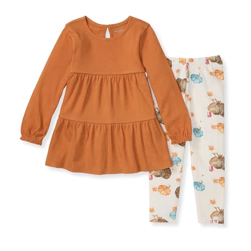 Burt's Bees Baby Baby Girls Top and Pant Set, Tunic and Leggings Bundle, 100% Organic Cotton
