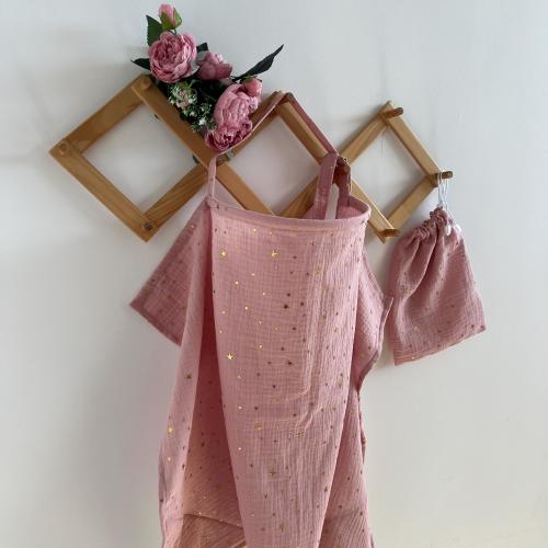 pink nursing apron, Muslin Breastfeeding Cover: Expecting Mom Gift