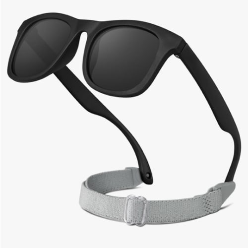 RIVBOS Baby Sunglasses Boys&Girls with Strap UV400 Polarized Flexible for Toddler,Infant and Newborn(0-24month) RBK0231