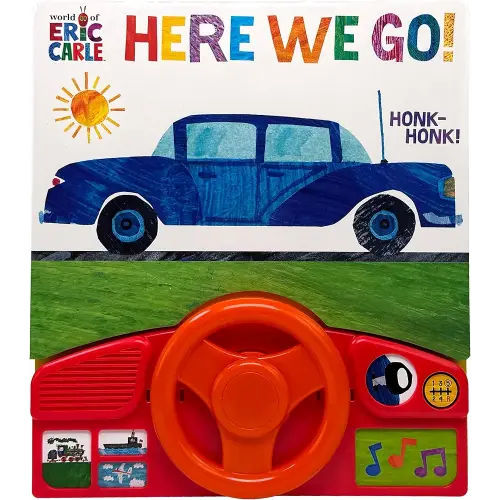 World of Eric Carle, Here we Go Little Steering Wheel Sound Book - PI Kids