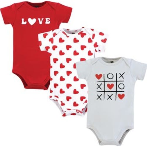 Triple Pack of Soft Cotton Bodysuits, Newborn