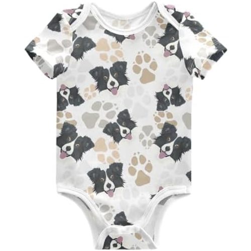 Unisex Baby Short Sleeve Bodysuits Boy Girl Cotton Newborn Outfit Clothes 0-24 Months