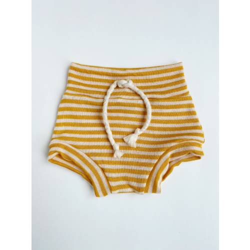 Striped mustard~ baby bummies girl shorties baby boy shorties toddler shorts baby girl shorties,  newborn baby bummy newborn bloomers baby
