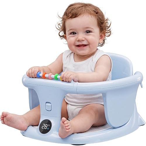 Baby Bath Seats for Babies Sitting Up, Infant Bath Chair for 6+ Months