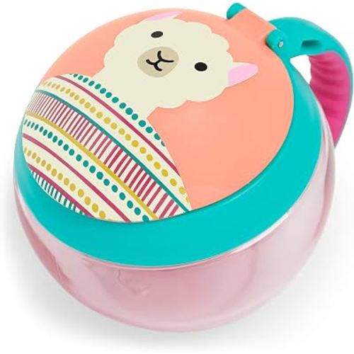Skip Hop Baby Snack Container, Mealtime Snack Cup, Llama
