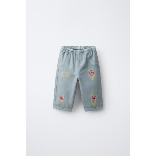 WINNIE THE POOH © DISNEY TWILL PANTS - Sea green | ZARA United States
