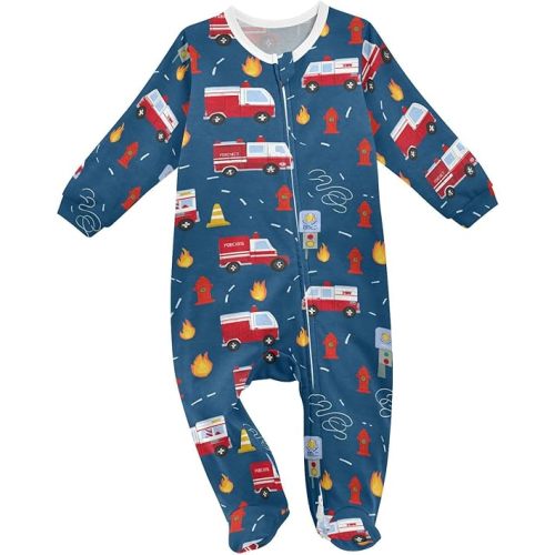 Dussdil Baby One-Piece Footies Newborn Rompers Pajamas Cotton Footed Pjs for Sleep Play Boys Girls