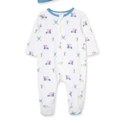 Golf Club 2-Way-Zip Footie with Hat