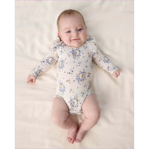 Lullaby Sky Flutter Bodysuit | Little Sleepies: 0-3 mo