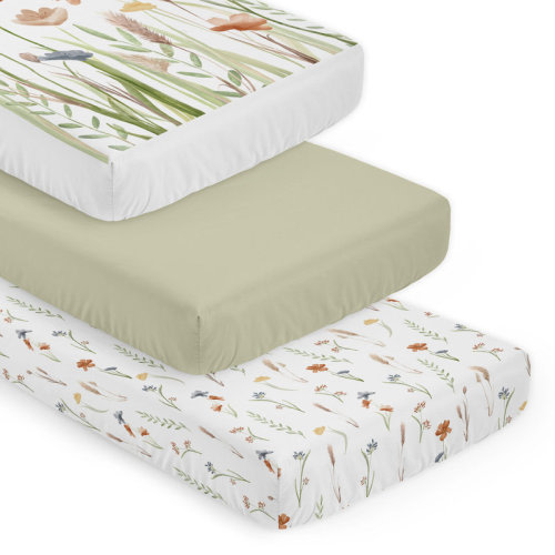 Sweet Jojo Designs Watercolor Floral Garden 3 Pack Fitted Crib Sheets by Sweet Jojo Designs | Wayfair
