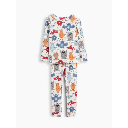 Baby & Toddler Organic Brushed Cotton Monsters PJ Set