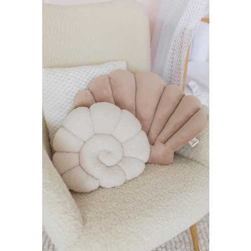 Seashell Nursery Pillow, Shell Cushion for Kids Room, Coastal Baby Room Decor