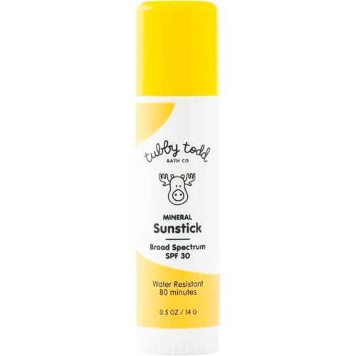 Tubby Todd Mineral Sunstick, Broad Spectrum SPF 30 Sunscreen for Kids