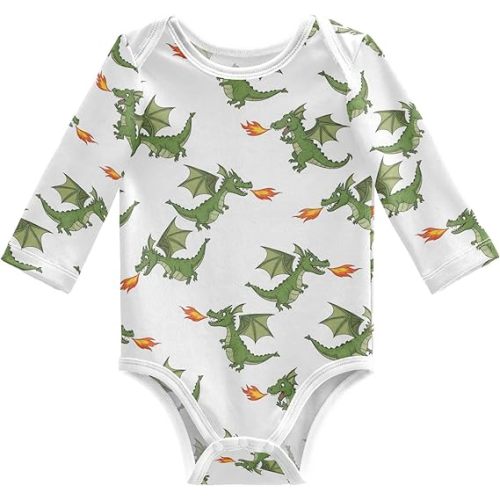 Baby Girls Boys Bodysuit Cotton Long Sleeve Rompers One Piece Baby Clothes Outfits for Newborn Infant 0-24 Month