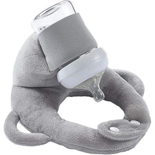 Bottle Holder for Self Feeding Pillow Bottle Holder Hands Free, Adjustable Feeding Pillow, Plush Bottle Support Pillow Soft Washable