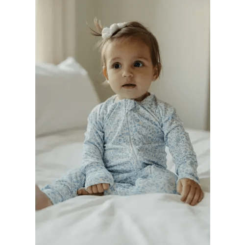 Swedish Floral Zip Pajamas — h o n e y c o m b