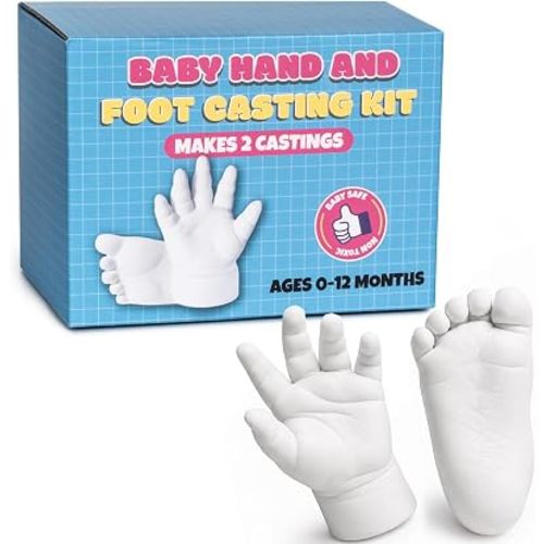 Baby Hand and Foot Casting Kit(2 Pack), Newborn Hands and Feet Mold Kit
