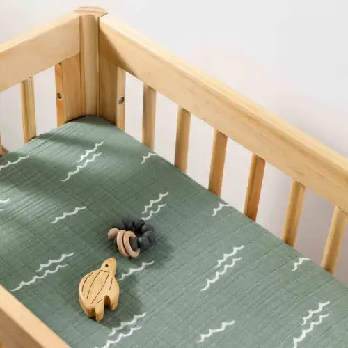 Babyletto All-Stages Bassinet Sheet in GOTS Certified Organic Muslin Cotton