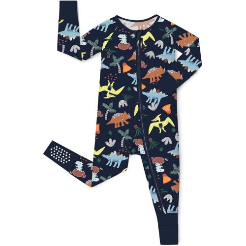 babee Reshinee Bamboo Viscose Baby Convertible Footie Pajama, Zipper Pajamas for Baby Boys & Girls, Sleep & Play Footed