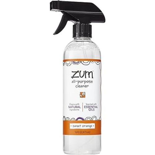 Zum by Indigo Wild All-Purpose Cleaner - Natural Multipurpose Cleaner Made with Essential Oils, Baking Soda & More - Sweet Orange, 16 fl oz