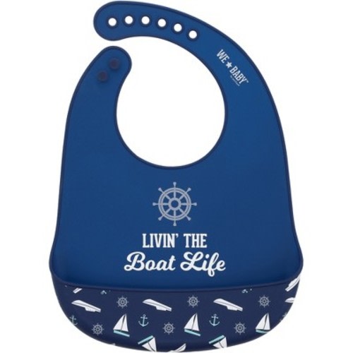 Pavilion Gift Company - Boat Life - 12" Silicone Catch All Bib - Bibs