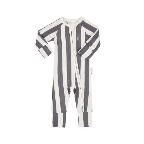 SoftLuv Onesie - Slate Stripe