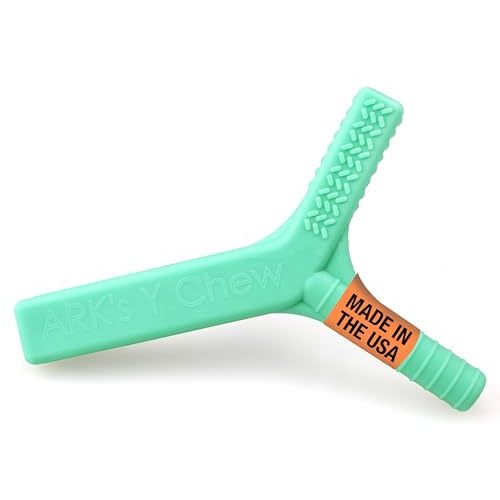 ARK Y-Chew Sensory Chew, Sensory Toys for Kids and Adults, Chew Fidget for Autism, ADHD, SPD, Anxiety, Medical-Grade Oral Motor Therapy Tools, XT, Firm, Turquoise
