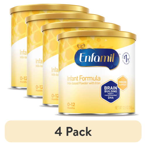 (4 pack) Enfamil Infant Powder Baby Formula with Iron 12.5 oz Can