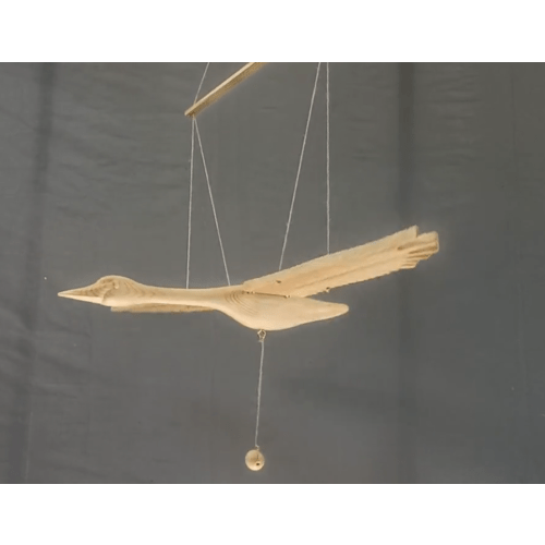 Natural Swan Mobile for Changing table