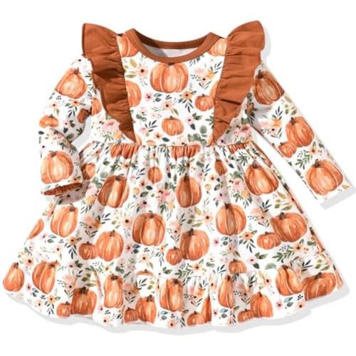 Infant Baby Girl Long Sleeve Fall Dress