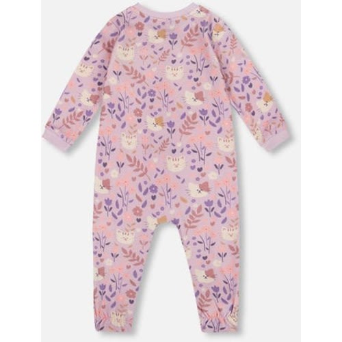 One-Piece Organic Cotton Pajama Cat, 3M