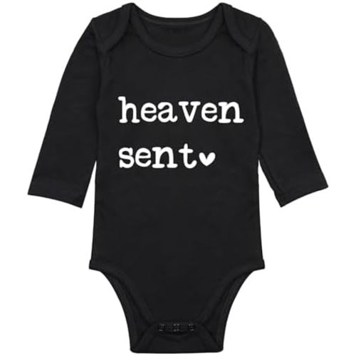 Heaven Sent Baby Bodysuit Religious Pregnancy Announcement Baby Romper Unisex Bodysuit