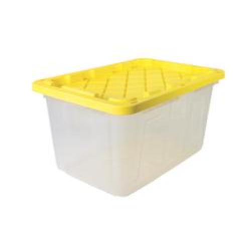 Performax® 17-Gallon Clear Industrial Storage Tote with Snap-On Lid