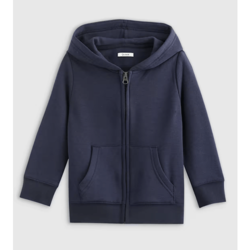 SuperSoft Fleece Zip Up Hoodie in Navy