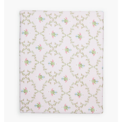 The Crib Sheet - Light Pink Trellis