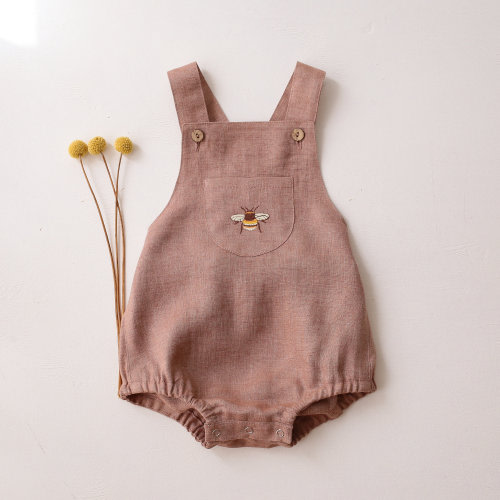 Linen Baby Overalls