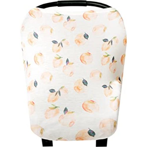 Copper Pearl Multi-Use Cover: Car Seat Covers, Nursing Cover, and Stroller Cover for Sun - Stretchy Fabric, All-Season Use, Stylish Designs, Easy Access for Moms - Caroline