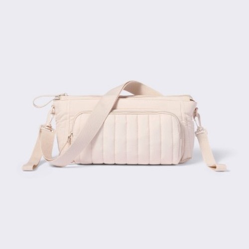 Stroller Organizer with Strap Solid Shoulder Diaper Bag - Tan - Cloud Island™
