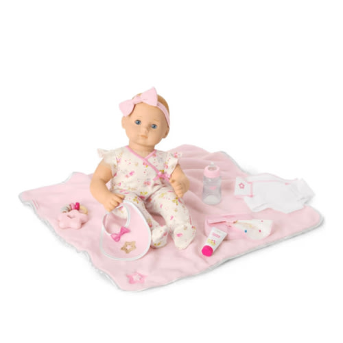 Bitty Baby® Doll #3 with blonde hair Care & Play Set