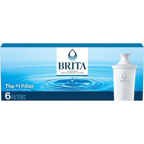 Brita Replacement Water Filters for Brita Water Pitchers and Dispensers - 6ct: Reduces Odors, Filters Chlorine