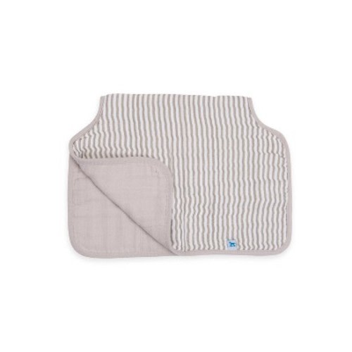 Little Unicorn 4-Layer Cotton Muslin Burp Cloth - Gray Stripe