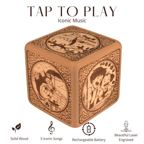 My Neighbor Totoro Music Box – Tap-to-Play | Studio Ghibli Gift | Handcrafted Wooden Keepsake