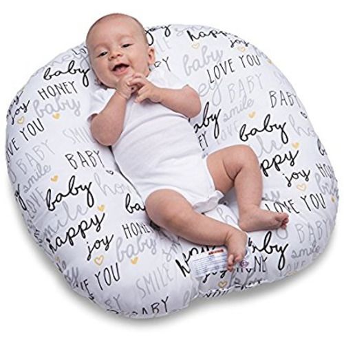 Boppy Newborn Hello Baby Lounger, Black and Gold