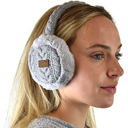 C.C Soft Winter Warm Adjustable Headband Ear Warmer Earmuffs